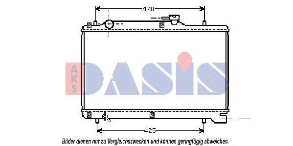 Imagine Radiator, racire motor AKS DASIS 320012N