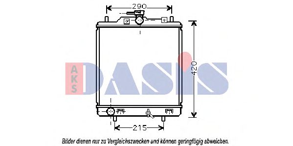 Imagine Radiator, racire motor AKS DASIS 320024N