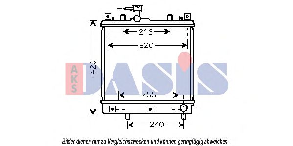 Imagine Radiator, racire motor AKS DASIS 320029N