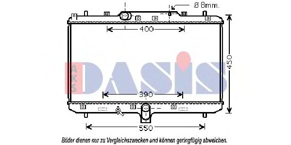 Imagine Radiator, racire motor AKS DASIS 320034N