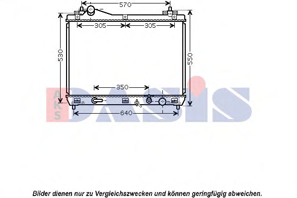 Imagine Radiator, racire motor AKS DASIS 320042N