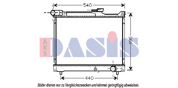 Imagine Radiator, racire motor AKS DASIS 320046N