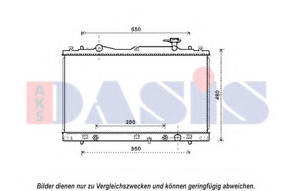 Imagine Radiator, racire motor AKS DASIS 320054N