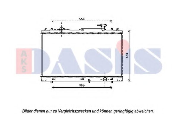 Imagine Radiator, racire motor AKS DASIS 320055N