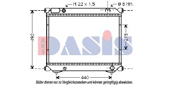 Imagine Radiator, racire motor AKS DASIS 320370N