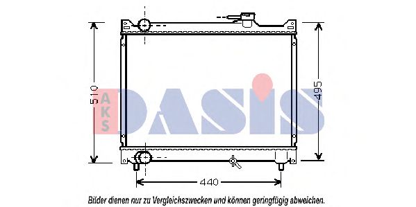 Imagine Radiator, racire motor AKS DASIS 320440N