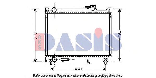 Imagine Radiator, racire motor AKS DASIS 320450N