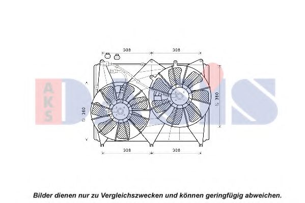 Imagine Ventilator, radiator AKS DASIS 328030N