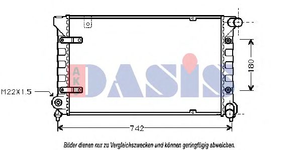 Imagine Radiator, racire motor AKS DASIS 330050N