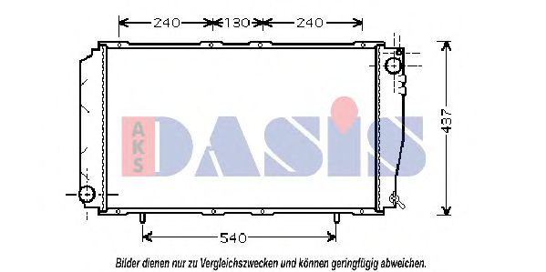 Imagine Radiator, racire motor AKS DASIS 350014N