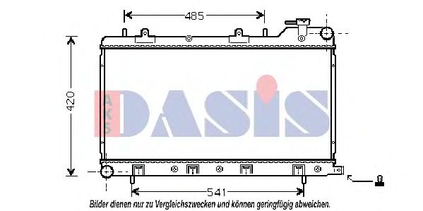 Imagine Radiator, racire motor AKS DASIS 350015N