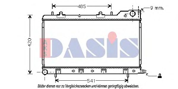 Imagine Radiator, racire motor AKS DASIS 350017N