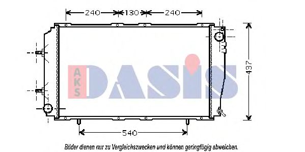 Imagine Radiator, racire motor AKS DASIS 350025N