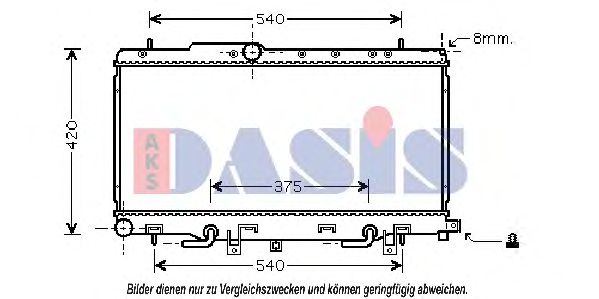 Imagine Radiator, racire motor AKS DASIS 350026N