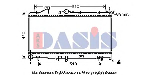 Imagine Radiator, racire motor AKS DASIS 350038N