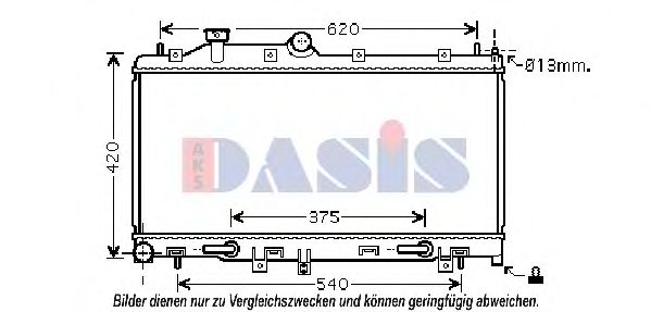 Imagine Radiator, racire motor AKS DASIS 350041N