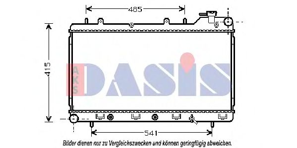 Imagine Radiator, racire motor AKS DASIS 350180N