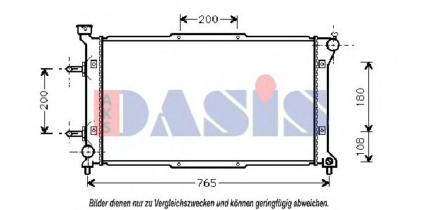 Imagine Radiator, racire motor AKS DASIS 350250N