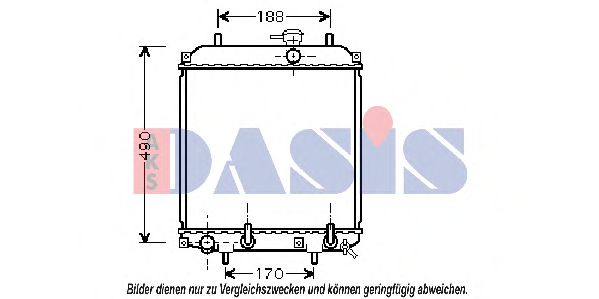 Imagine Radiator, racire motor AKS DASIS 360013N