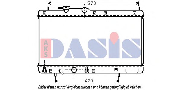 Imagine Radiator, racire motor AKS DASIS 360022N