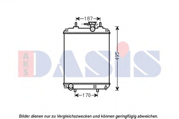 Imagine Radiator, racire motor AKS DASIS 360028N