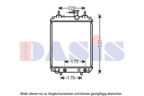 Imagine Radiator, racire motor AKS DASIS 360034N