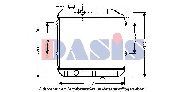 Imagine Radiator, racire motor AKS DASIS 360040N