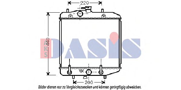 Imagine Radiator, racire motor AKS DASIS 360260N