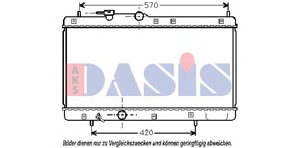 Imagine Radiator, racire motor AKS DASIS 360280N