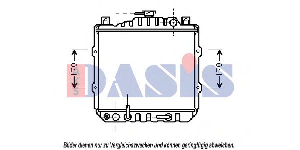 Imagine Radiator, racire motor AKS DASIS 360470N