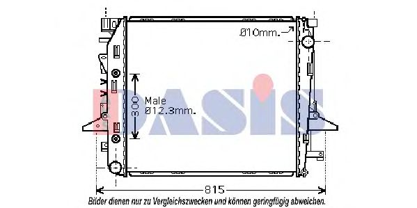 Imagine Radiator, racire motor AKS DASIS 370003N