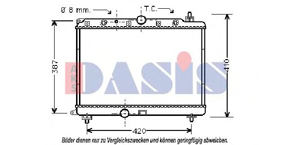 Imagine Radiator, racire motor AKS DASIS 370005N