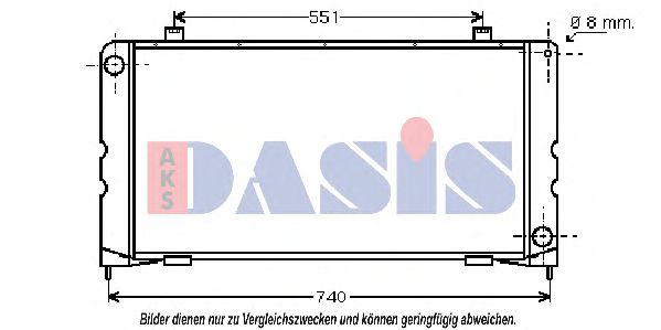 Imagine Radiator, racire motor AKS DASIS 370011N