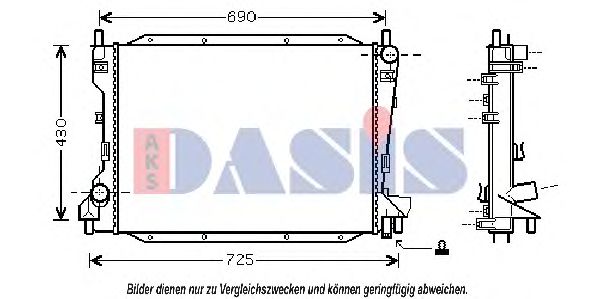 Imagine Radiator, racire motor AKS DASIS 370020N