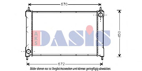 Imagine Radiator, racire motor AKS DASIS 370024N