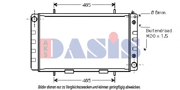 Imagine Radiator, racire motor AKS DASIS 370035N