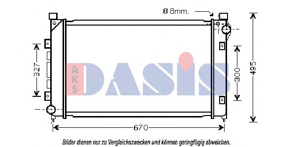 Imagine Radiator, racire motor AKS DASIS 370036N