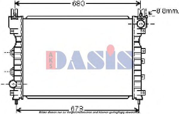 Imagine Radiator, racire motor AKS DASIS 370044N