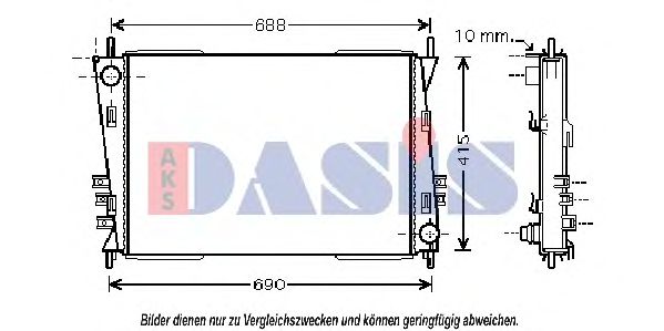 Imagine Radiator, racire motor AKS DASIS 370045N