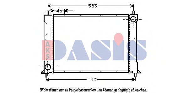 Imagine Radiator, racire motor AKS DASIS 370340N