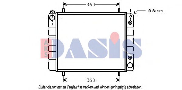 Imagine Radiator, racire motor AKS DASIS 370460N