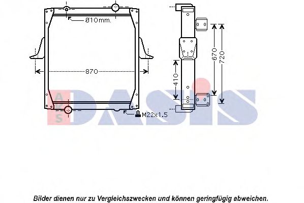 Imagine Radiator, racire motor AKS DASIS 390013N