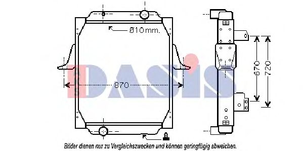 Imagine Radiator, racire motor AKS DASIS 390018N