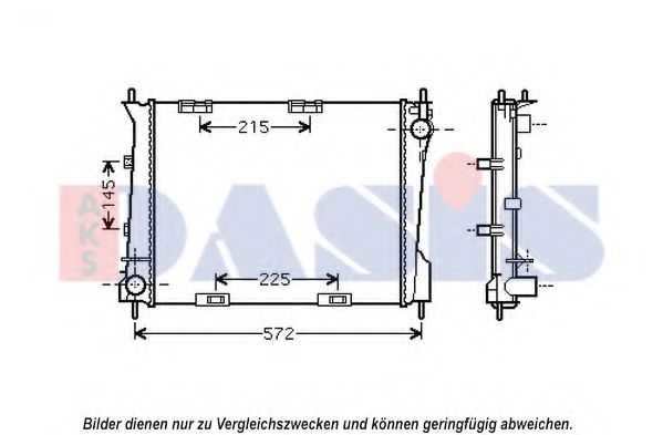 Imagine Radiator, racire motor AKS DASIS 390045N