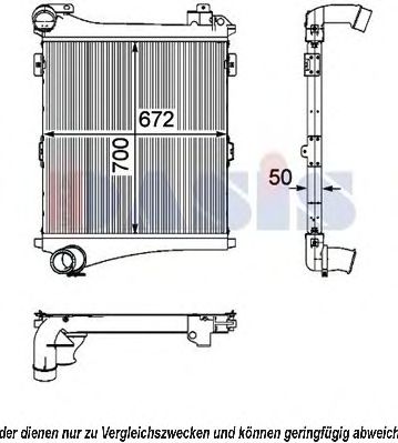 Imagine Intercooler, compresor AKS DASIS 397018N