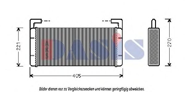 Imagine Schimbator caldura, incalzire habitaclu AKS DASIS 399050N