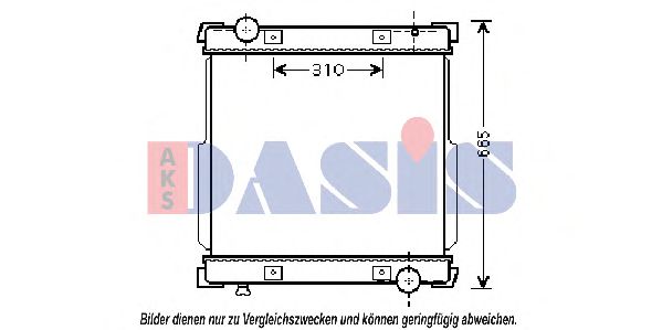 Imagine Radiator, racire motor AKS DASIS 400015N