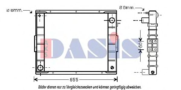 Imagine Radiator, racire motor AKS DASIS 400290N