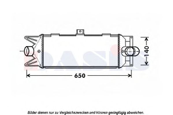 Imagine Intercooler, compresor AKS DASIS 407011N