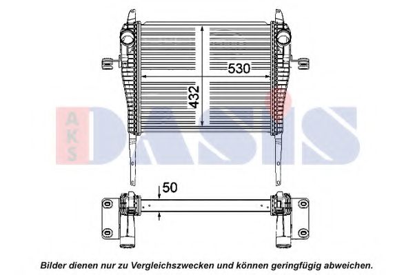 Imagine Intercooler, compresor AKS DASIS 407015N